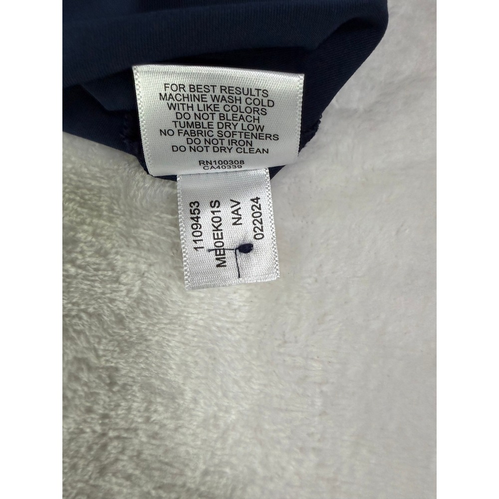 Peter Millar Summer Comfort Mens XXL Navy Blue Kirby Sleeve Logo Golf Polo Shirt - Picture 7 of 9